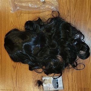 Black Curly Long Wig